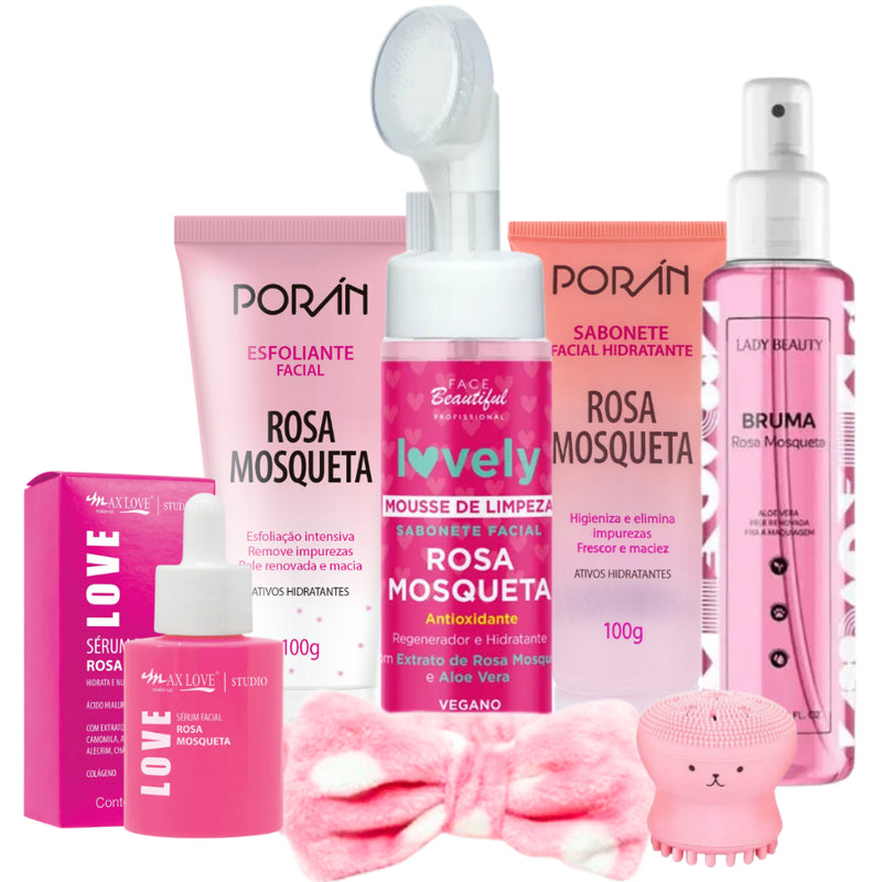 Kit Rosa Mosqueta 7 Produtos - Tratemento Completo de Skin Care [22,90 Cada Produto] - Receba em 72h