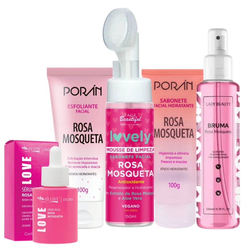 Kit Rosa Mosqueta 7 Produtos - Tratemento Completo de Skin Care [22,90 Cada Produto] - Receba em 72h