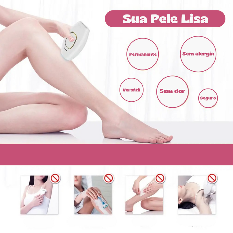 FastDepil© Removedor de Pelos Laser Permanente Indolor - (ÚLTIMO DIA DA PROMO 50%OFF)