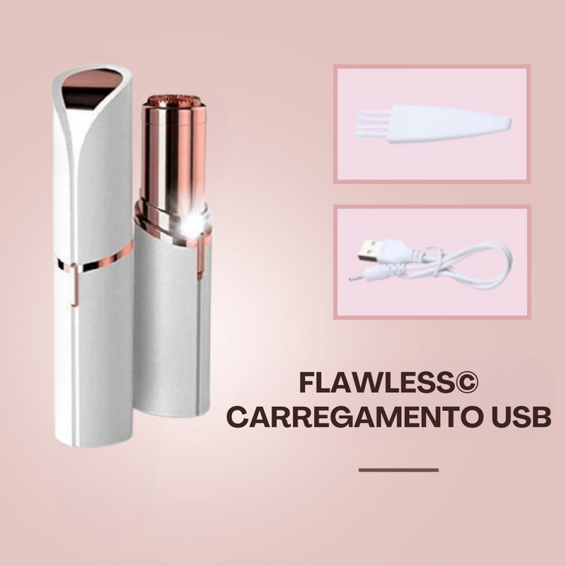 FlawLess© Depiladora Facial Indolor - 60% de Desconto + Envio em 72h